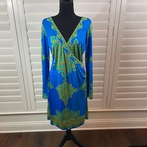 Hale Bob sz L embellished jersey dress